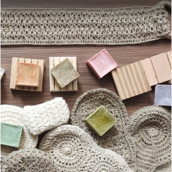 Earth Friendly Bath Glove Organic Cotton Soft Exfoliator Hand Crafted - Picture 7 of 10